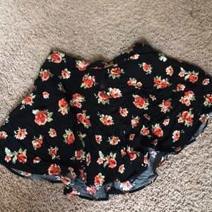 Floral miniskirt